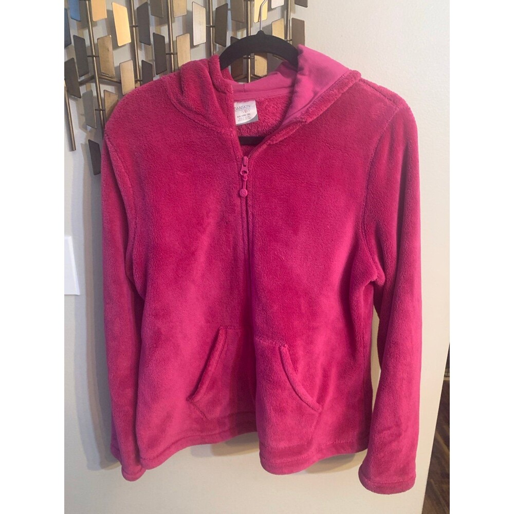 Danskin Now Plush Fleece Zip‑Up Hoodie – Fuchsia Pink (XXL / 2XG / 20)